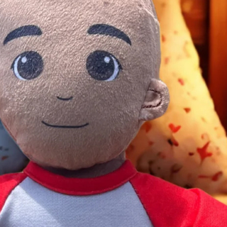 Custom plush doll - designed to match - grandparent dolls - and paired with - recordable books
