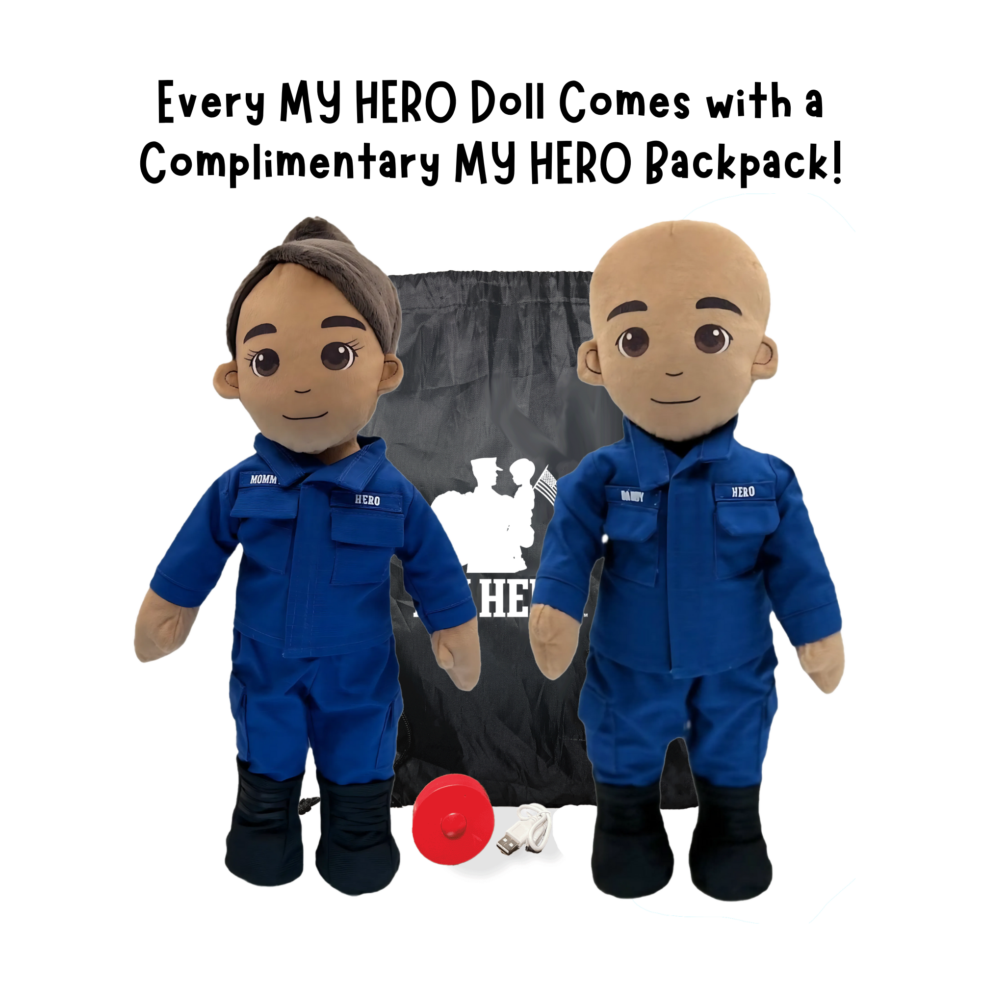 Comfort doll for children of deployed parents