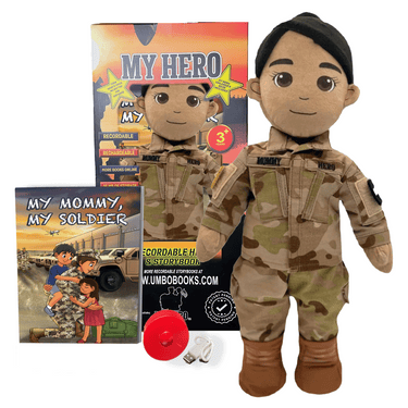 Army doll, soldier doll, Army deployment doll, soldier daddy doll, soldier mommy doll, deployment doll, comfort doll, recordable Army doll, recordable soldier doll, military soldier doll, plush Army doll, Army stuffed animal, Army plush toy, talking soldier doll, speaking doll, bedtime story doll, voice recording doll, keepsake Army doll, Army gift for kids, soldier gift for toddlers, Army storytime doll, military baby gift, soldier parent deployment gift, Army dad gift, Army mom gift, camouflage doll, Army