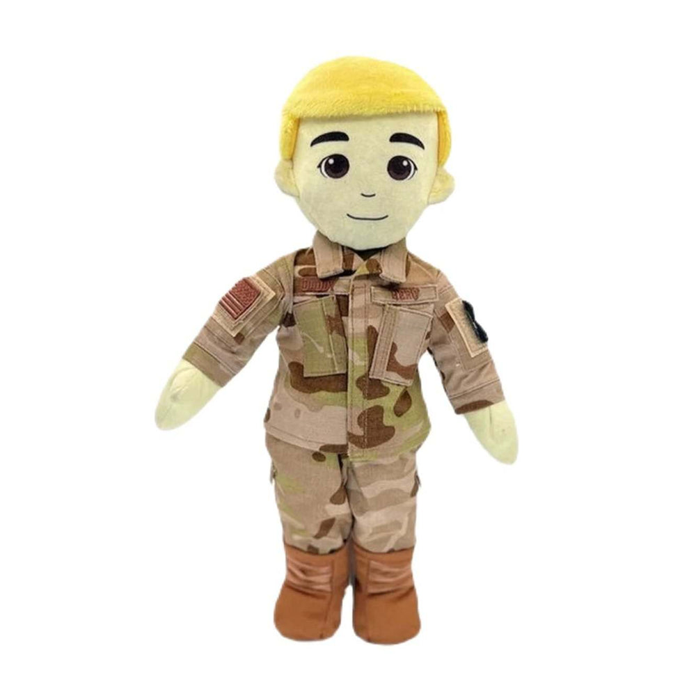 air force military plush daddy dolls & comfort doll with recordable voice. for military kids missing a deployed parent.