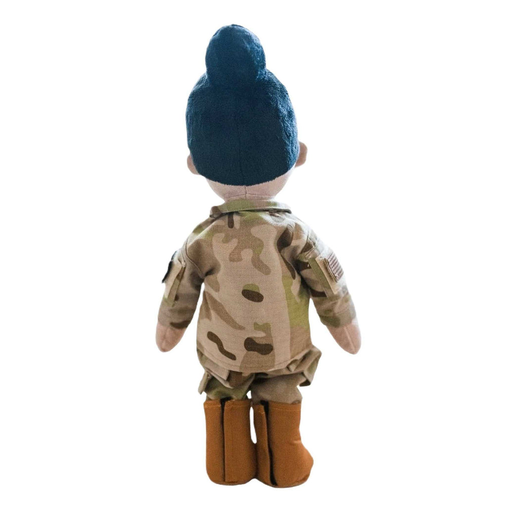 Customizable Doll, Personalized Doll, Military Doll, Daddy Doll, Mommy Doll, Blonde Hair Doll, Air Force Doll, Airman Doll, Recordable Doll, Military Doll, Talking Doll, and Deployment Doll for Military Kids