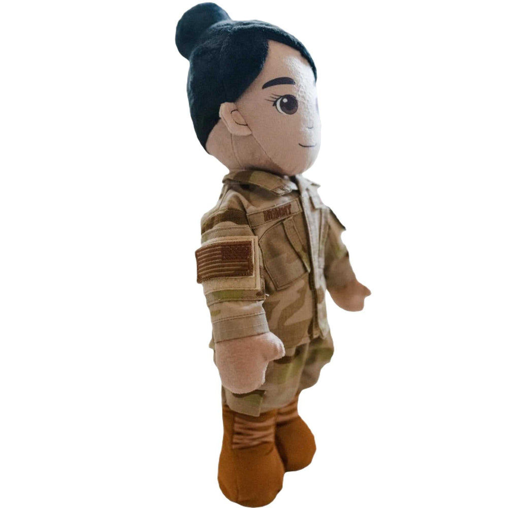 Customizable Doll, Personalized Doll, Military Doll, Daddy Doll, Mommy Doll, Blonde Hair Doll, Air Force Doll, Airman Doll, Recordable Doll, Military Doll, Talking Doll, and Deployment Doll for Military Kids