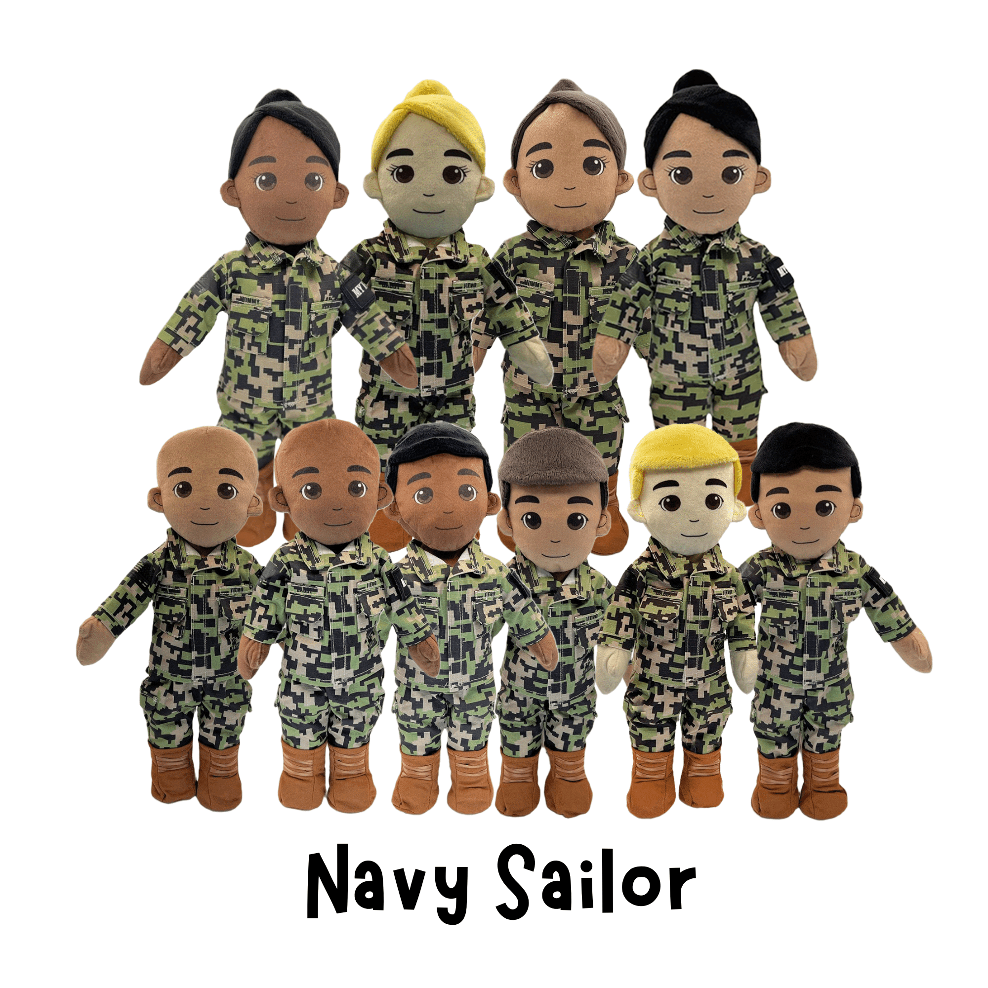 Build Your Hero: Re - recordable Military Plush Dolls for Comfort – Customized & Personalized 