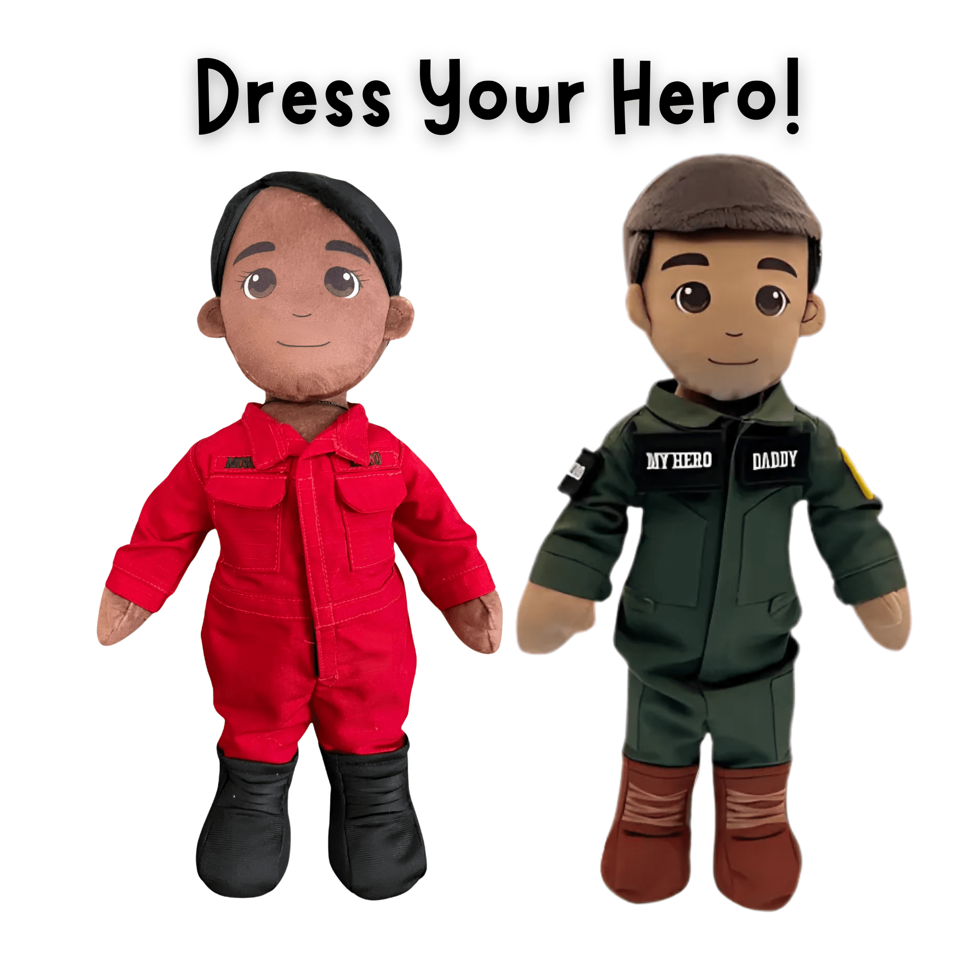 Build Your Hero: Re - recordable Military Plush Dolls for Comfort – Customized & Personalized 
