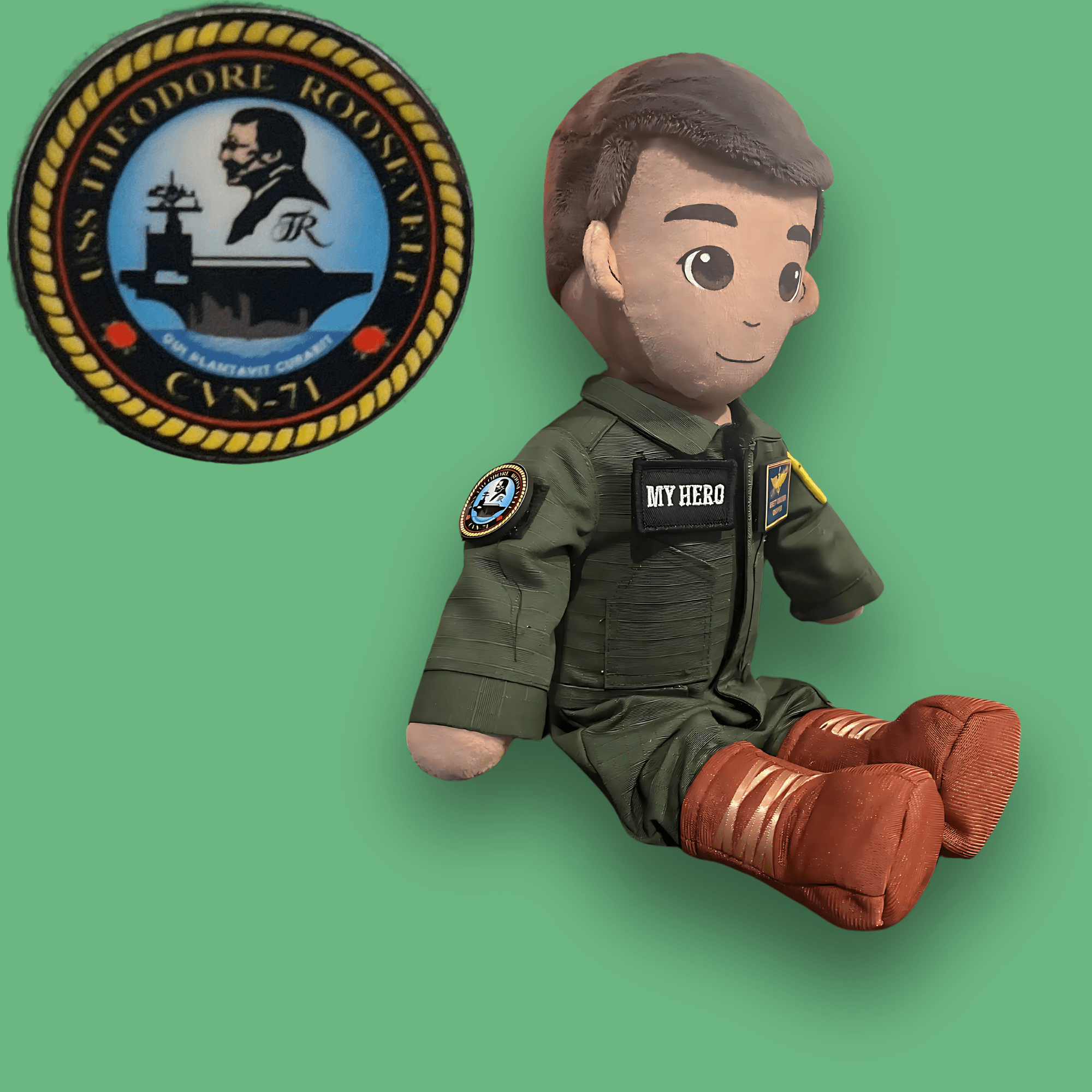 Build Your Hero: Re - recordable Military Plush Dolls for Comfort – Customized & Personalized 