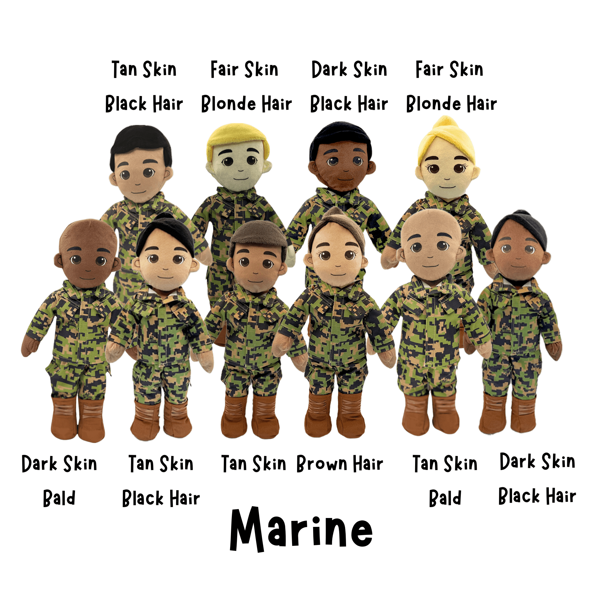 Build Your Hero: Re - recordable Military Plush Dolls for Comfort – Customized & Personalized 