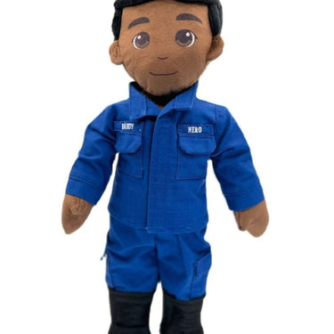 Personalized hero doll with audio – military teddy bear for kids with recordable message, name tag, and full uniform for bedtime comfort