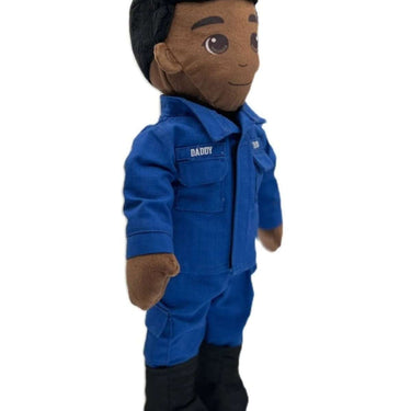 Air Force teddy bear for kids – customizable plush bear with audio message, flight suit, and dog tags for military families