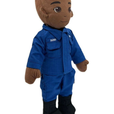 Recordable military daddy doll for kids – personalized plush toy with uniform and voice message for comfort during deployment or time apart