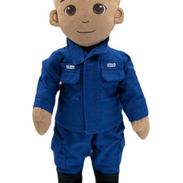 Recordable military daddy doll for kids – personalized plush toy with uniform and voice message for comfort during deployment or time apart