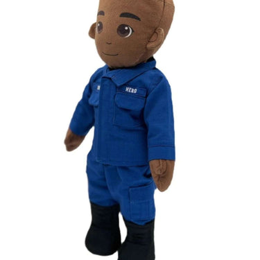 Recordable military daddy doll for kids – personalized plush toy with uniform and voice message for comfort during deployment or time apart