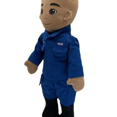 Military plush daddy doll – recordable huggable hero with personalized name patch and audio playback for bedtime or storytime