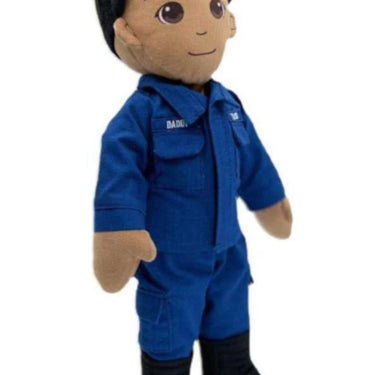 Personalized hero doll with audio – military teddy bear for kids with recordable message, name tag, and full uniform for bedtime comfort