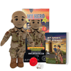 air force military plush daddy dolls & comfort doll with recordable voice. for military kids missing a deployed parent.