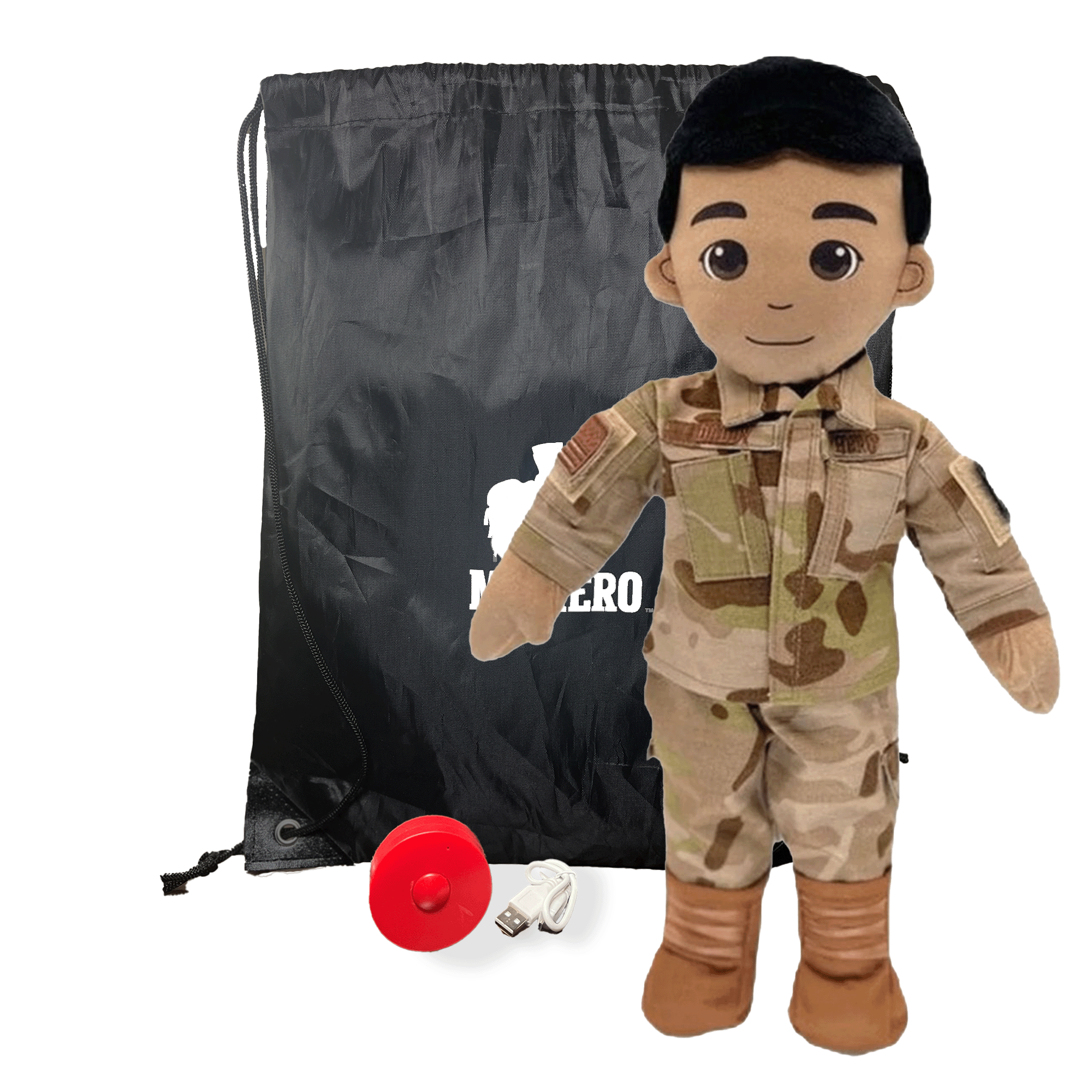 air force military plush daddy dolls & comfort doll with recordable voice. for military kids missing a deployed parent.