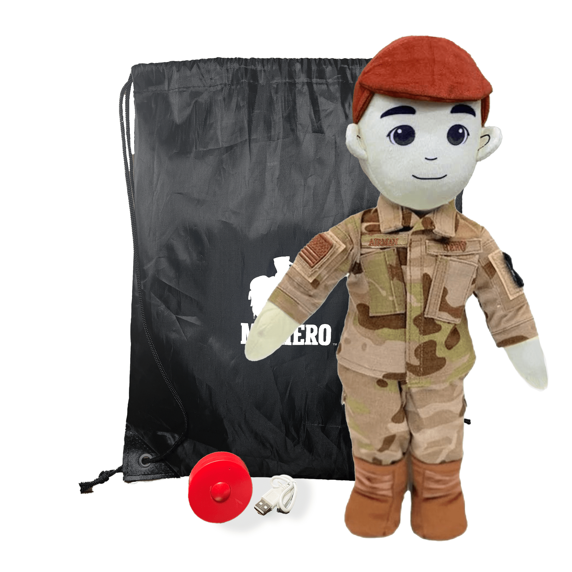Customizable & Recordable My Hero Airman: Plush Air Force Daddy Doll - MY HERO