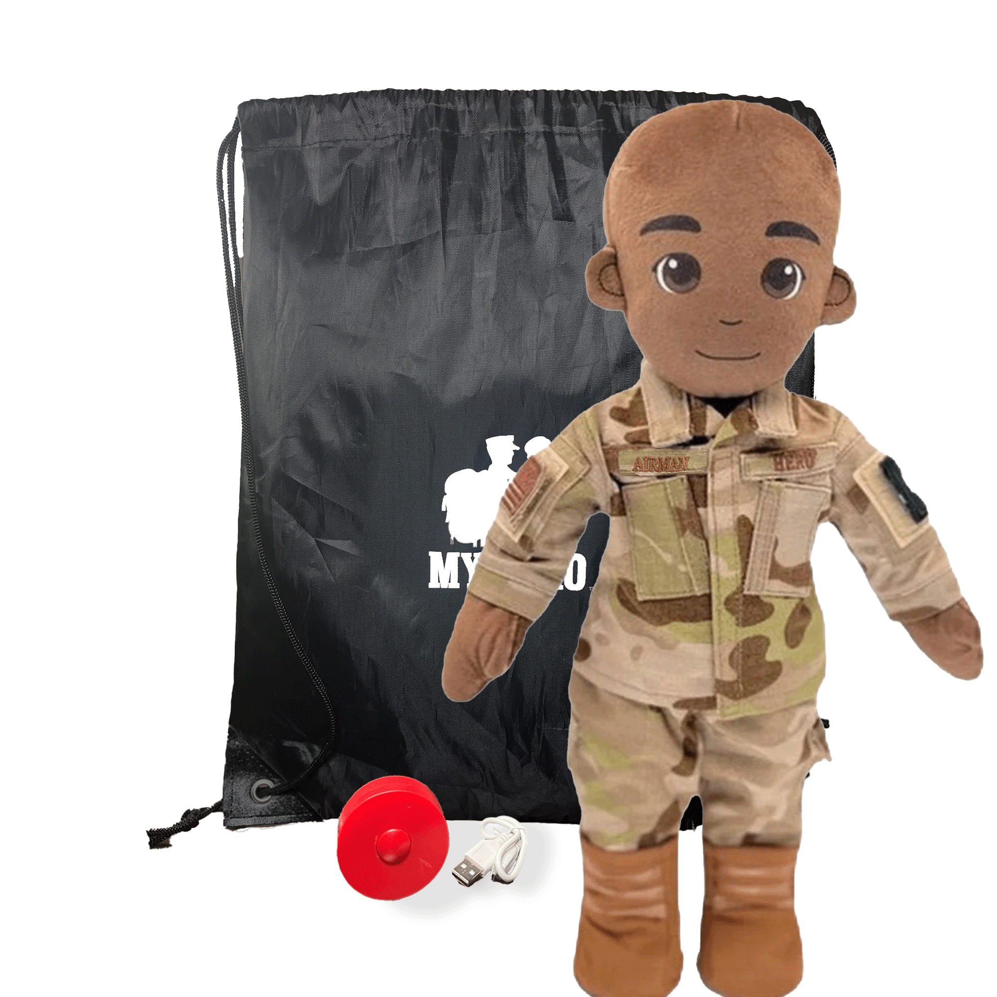 Customizable & Recordable My Hero Airman: Plush Air Force Daddy Doll - MY HERO