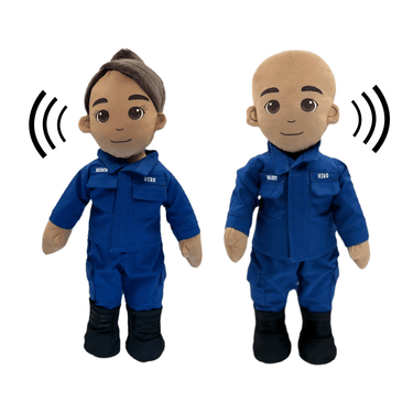 Recordable military daddy doll for kids – personalized plush toy with uniform and voice message for comfort during deployment or time apart