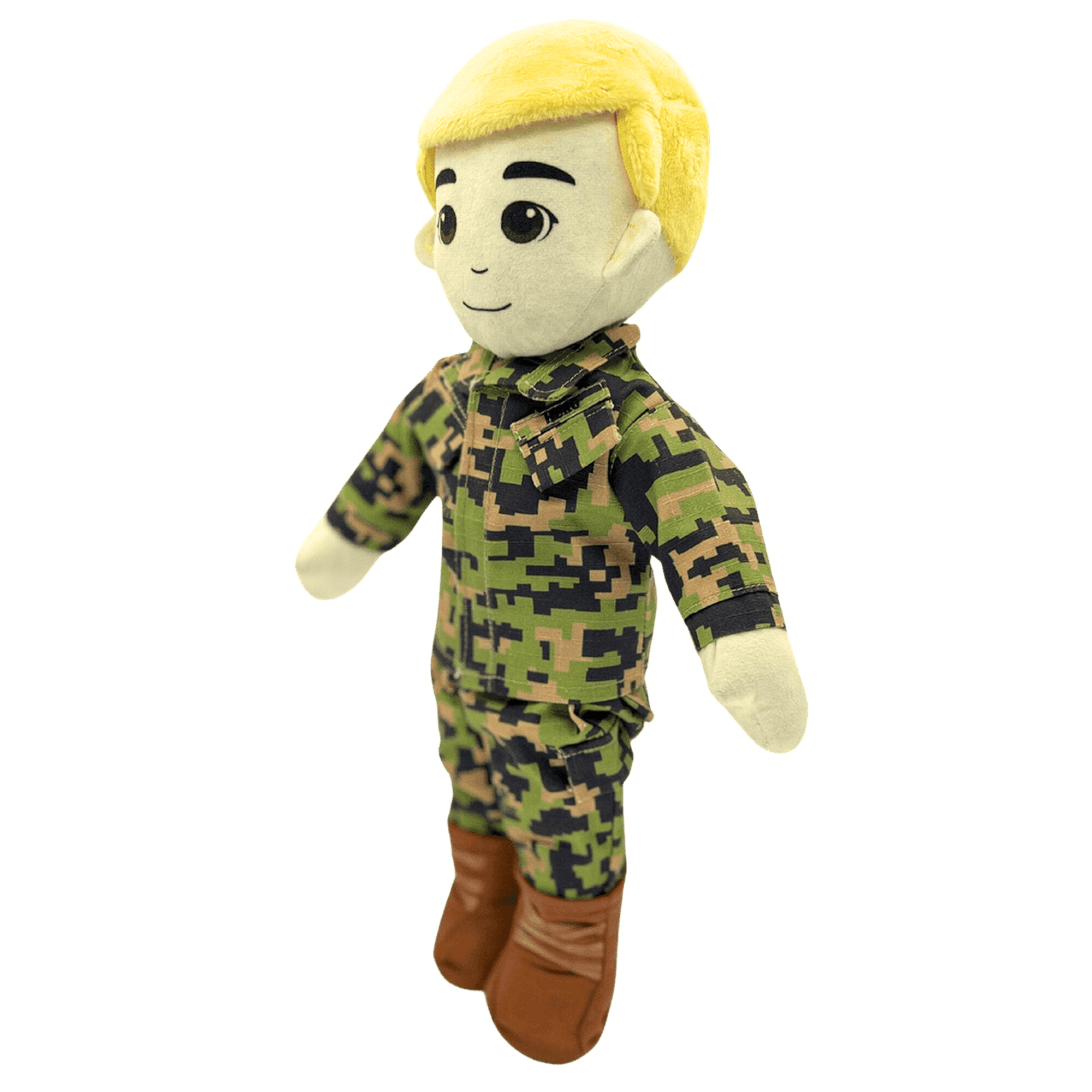 Military gift for kids missing dad, recordable daddy doll and book set, perfect deployment comfort bundle