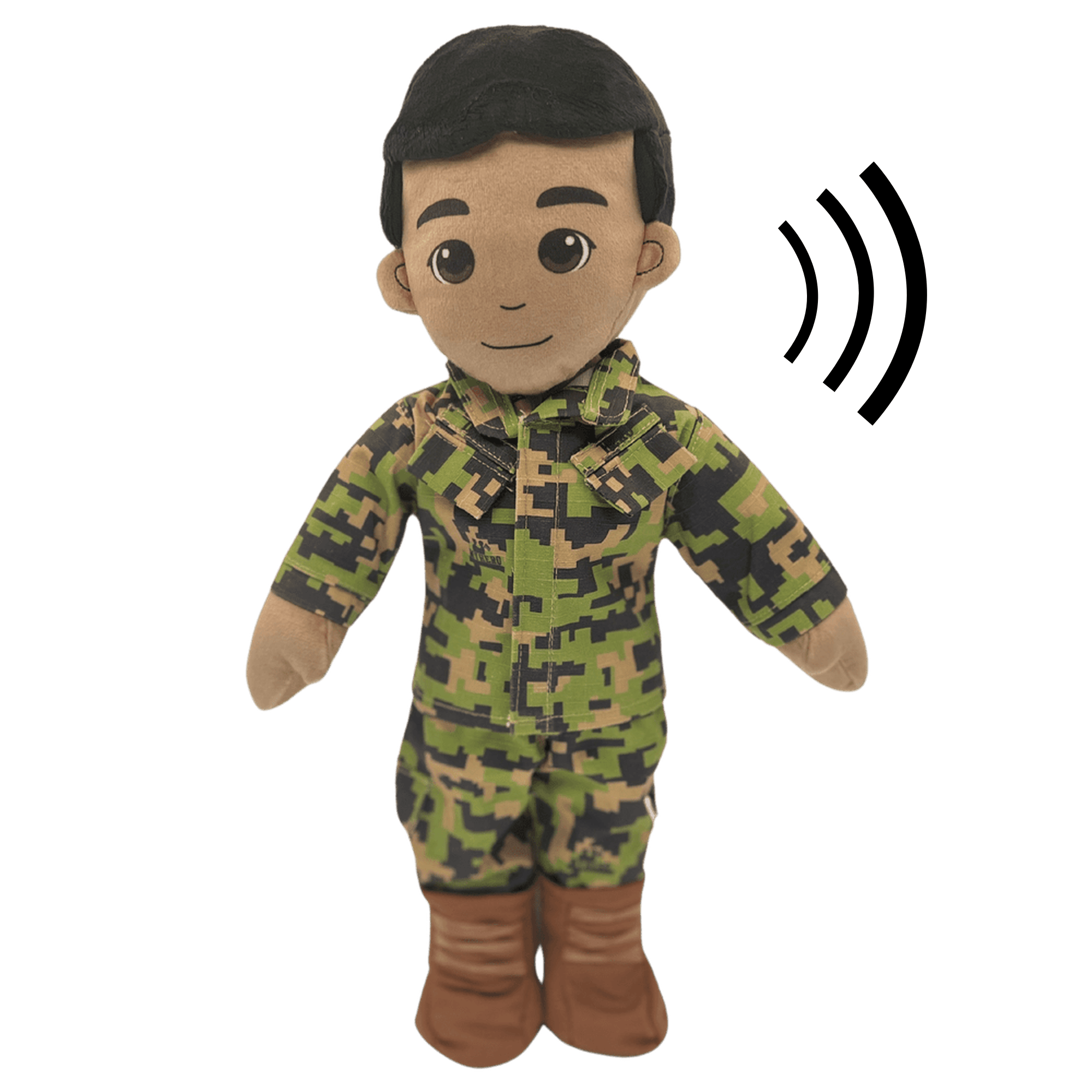 Recordable military daddy dolls with speaking function, great gift for kids of deployed service members