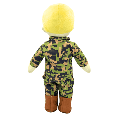 marine deployment doll – daddy doll comforts children – includes parent's voice recordings – huggable military plush