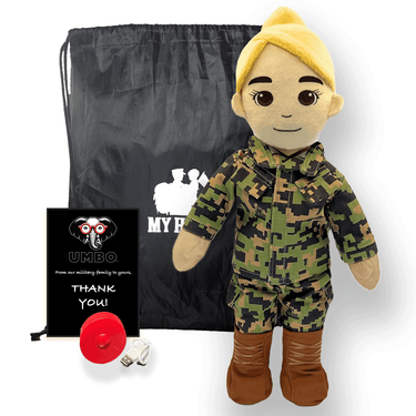 marine voice recorder doll – comforting military plush toy – helps kids stay emotionally close during deployments