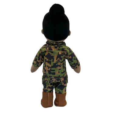 marine family doll – voice recorder plush – helps kids cope with deployment – personalized military children's gift