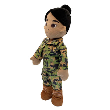deployment doll – marine plush toy – comforts military children – records voice messages from parents far from home