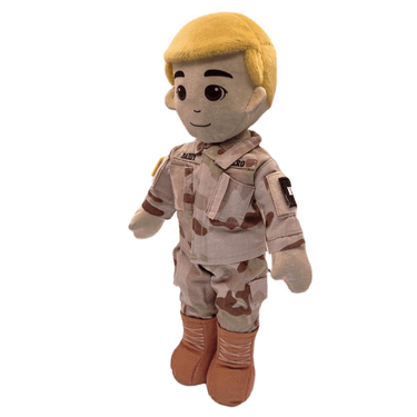 Army doll, soldier doll, Army deployment doll, soldier daddy doll, soldier mommy doll, deployment doll, comfort doll, recordable Army doll, recordable soldier doll, military soldier doll, plush Army doll, Army stuffed animal, Army plush toy, talking soldier doll, speaking doll, bedtime story doll, voice recording doll, keepsake Army doll, Army gift for kids, soldier gift for toddlers, Army storytime doll, military baby gift, soldier parent deployment gift, Army dad gift, Army mom gift, camouflage doll, Army