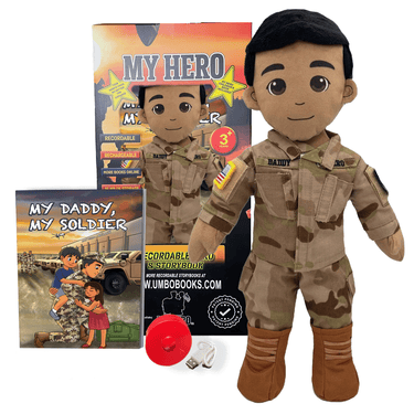 Army doll, soldier doll, Army deployment doll, soldier daddy doll, soldier mommy doll, deployment doll, comfort doll, recordable Army doll, recordable soldier doll, military soldier doll, plush Army doll, Army stuffed animal, Army plush toy, talking soldier doll, speaking doll, bedtime story doll, voice recording doll, keepsake Army doll, Army gift for kids, soldier gift for toddlers, Army storytime doll, military baby gift, soldier parent deployment gift, Army dad gift, Army mom gift, camouflage doll, Army