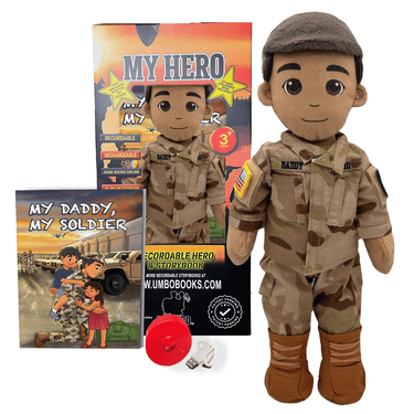 Army doll, soldier doll, Army deployment doll, soldier daddy doll, soldier mommy doll, deployment doll, comfort doll, recordable Army doll, recordable soldier doll, military soldier doll, plush Army doll, Army stuffed animal, Army plush toy, talking soldier doll, speaking doll, bedtime story doll, voice recording doll, keepsake Army doll, Army gift for kids, soldier gift for toddlers, Army storytime doll, military baby gift, soldier parent deployment gift, Army dad gift, Army mom gift, camouflage doll, Army