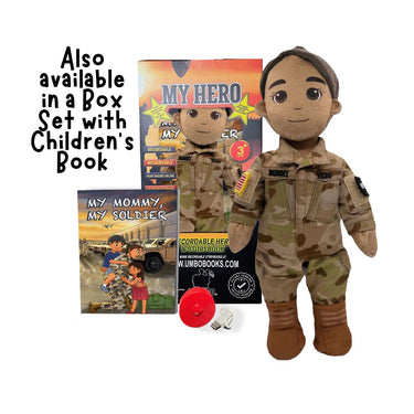 Customizable & Recordable My Hero Soldier: Plush Army Daddy Doll - MY HERO