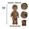 Marine dolls – record your voice books – personalized doll that looks like you – recordable Christmas story books for smiles

