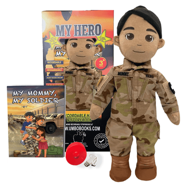 Army doll, soldier doll, Army deployment doll, soldier daddy doll, soldier mommy doll, deployment doll, comfort doll, recordable Army doll, recordable soldier doll, military soldier doll, plush Army doll, Army stuffed animal, Army plush toy, talking soldier doll, speaking doll, bedtime story doll, voice recording doll, keepsake Army doll, Army gift for kids, soldier gift for toddlers, Army storytime doll, military baby gift, soldier parent deployment gift, Army dad gift, Army mom gift, camouflage doll, Army