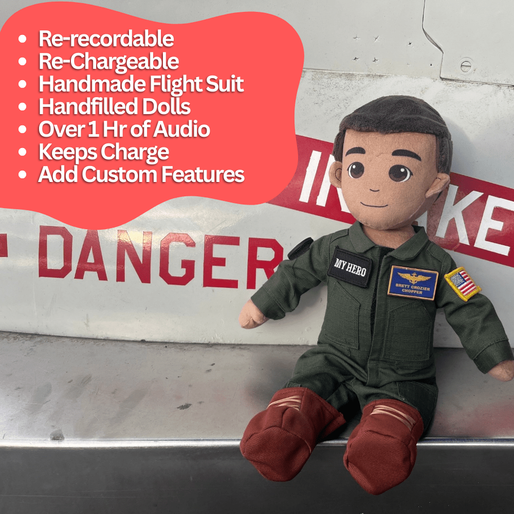 Flight Suit Hero Doll | Recordable Aviator Plush in Flight Suit - MY HERO