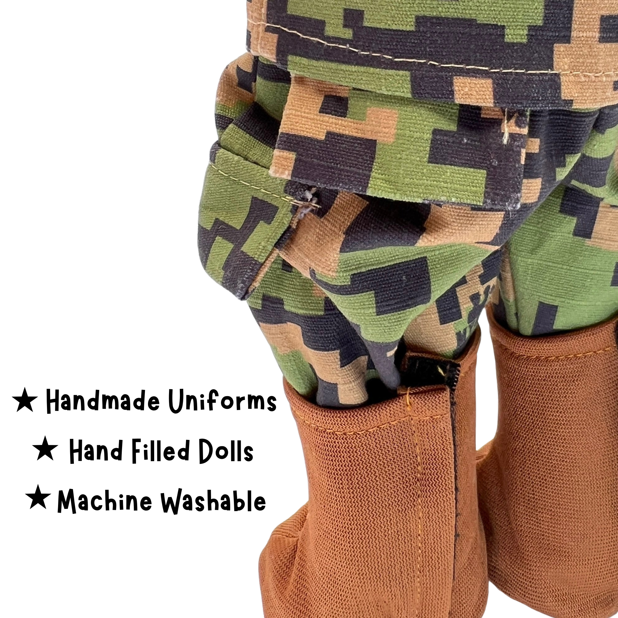 Recordable Navy doll – huggable sailor-themed plush with voice message for kids during a Navy parent's deployment.