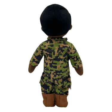 Daddy dolls for military children, recordable plush dolls with custom patches, perfect military deployment gift