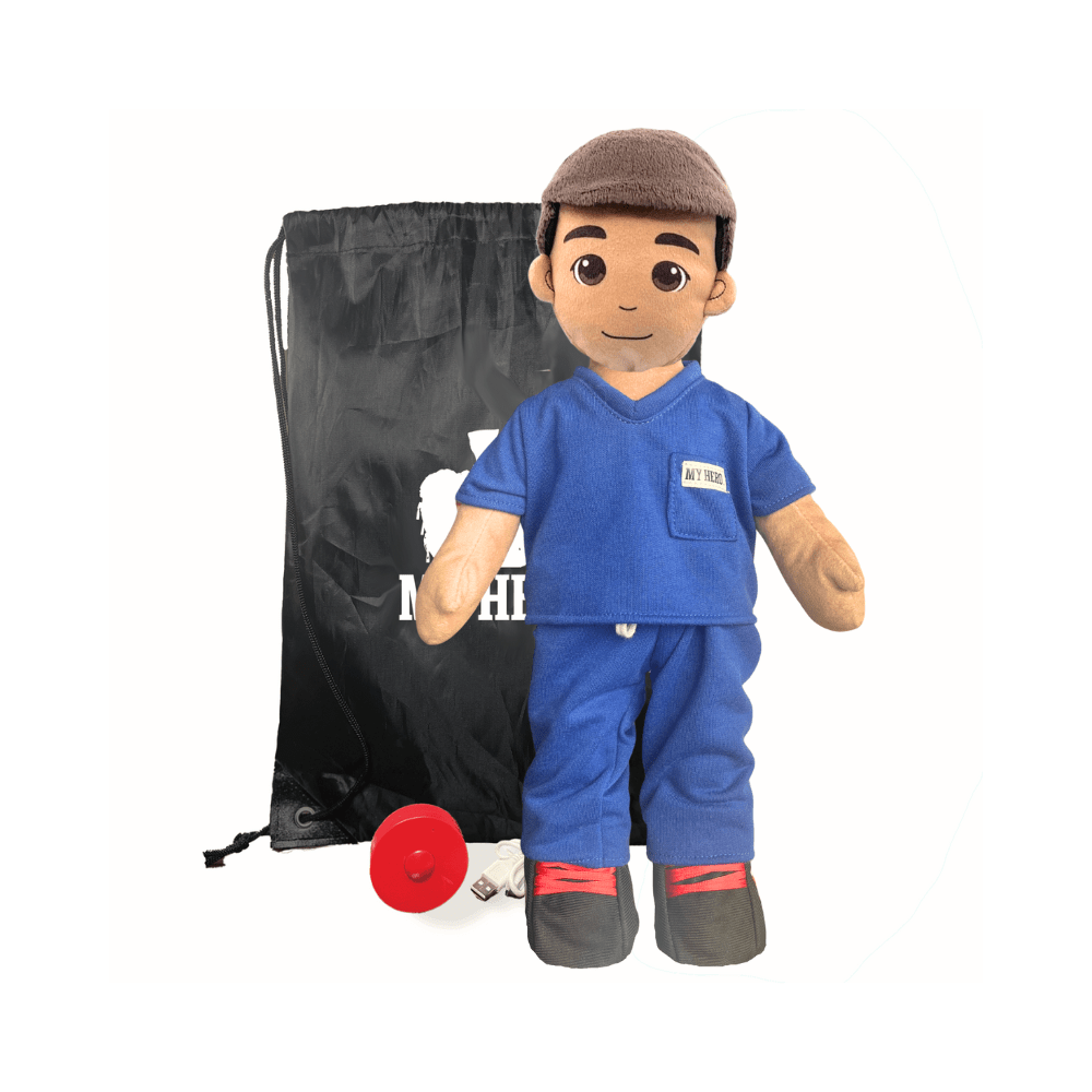 Medical Hero Dolls in Scrubs – Recordable Plush for Nurses, Doctors & More - MY HERO