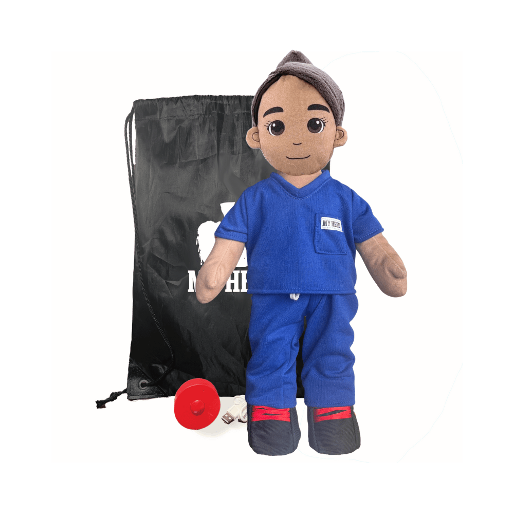 Medical Hero Dolls in Scrubs – Recordable Plush for Nurses, Doctors & More - MY HERO