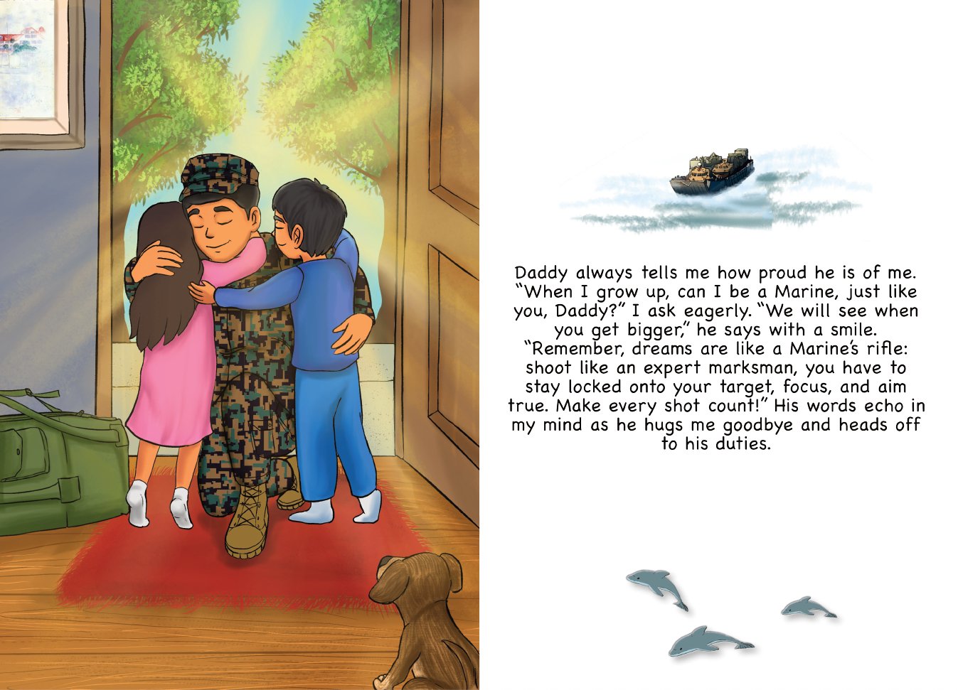 My Daddy My Marine Book | Military Family Book | MY HERO