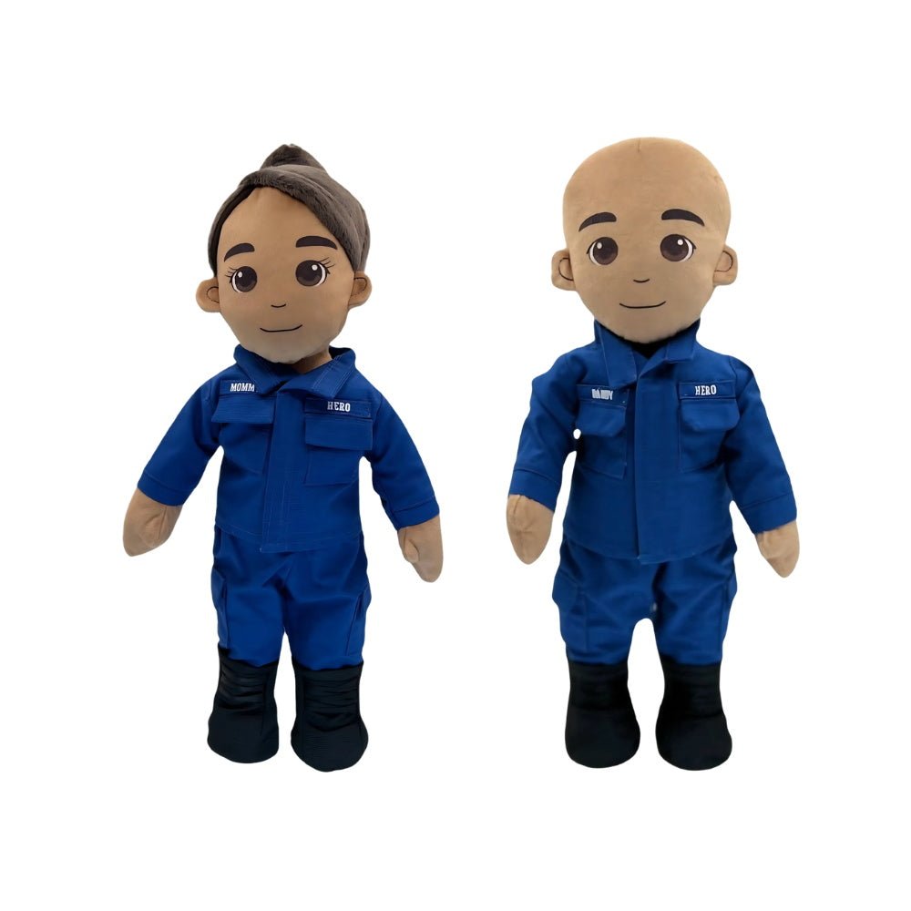 My Hero Coast Guard Daddy Doll & Mommy Doll - Re - Recordable & Customizable 14