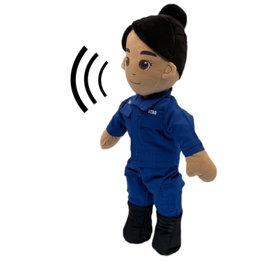First responder daddy doll – recordable plush police or firefighter doll with child-safe features for families of everyday heroes