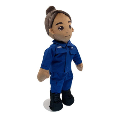 Personalized army doll for children – plush military toy with uniform, recordable message, and embroidered name patch for connection