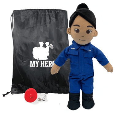 Military stuffed animal for kids – customizable teddy bear with dog tags, uniform, and voice recorder for emotional support
