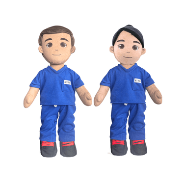 My HERO Doll in Scrubs – Recordable & Customizable 14" Plush with Voice Recorder - MY HERO