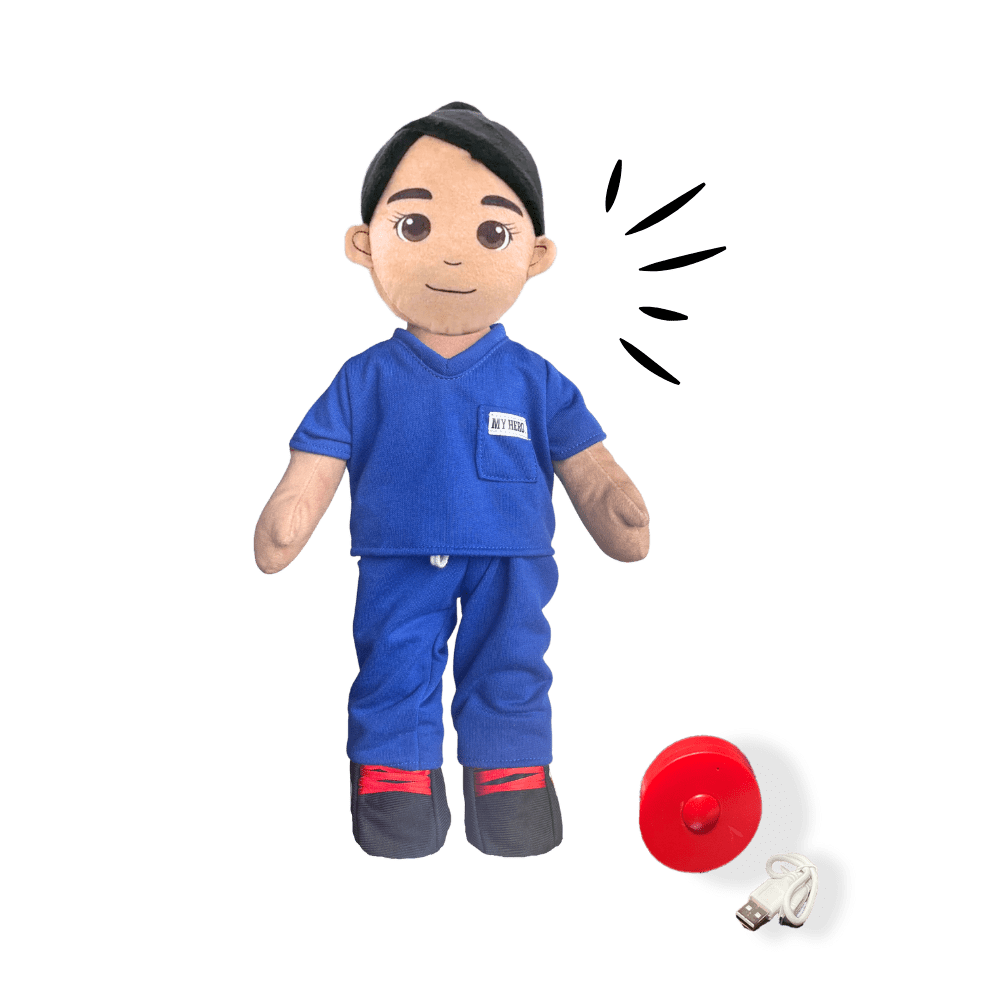 Nurse Doll | Doctor Doll | EMT Doll | Medical Hero Doll | Plush Doll in Scrubs | Stuffed Animal in Uniform | Doctor Stuffed Animal | Nurse Plush Toy | Medical Teddy Bear | Healthcare Worker Doll - MY HERO