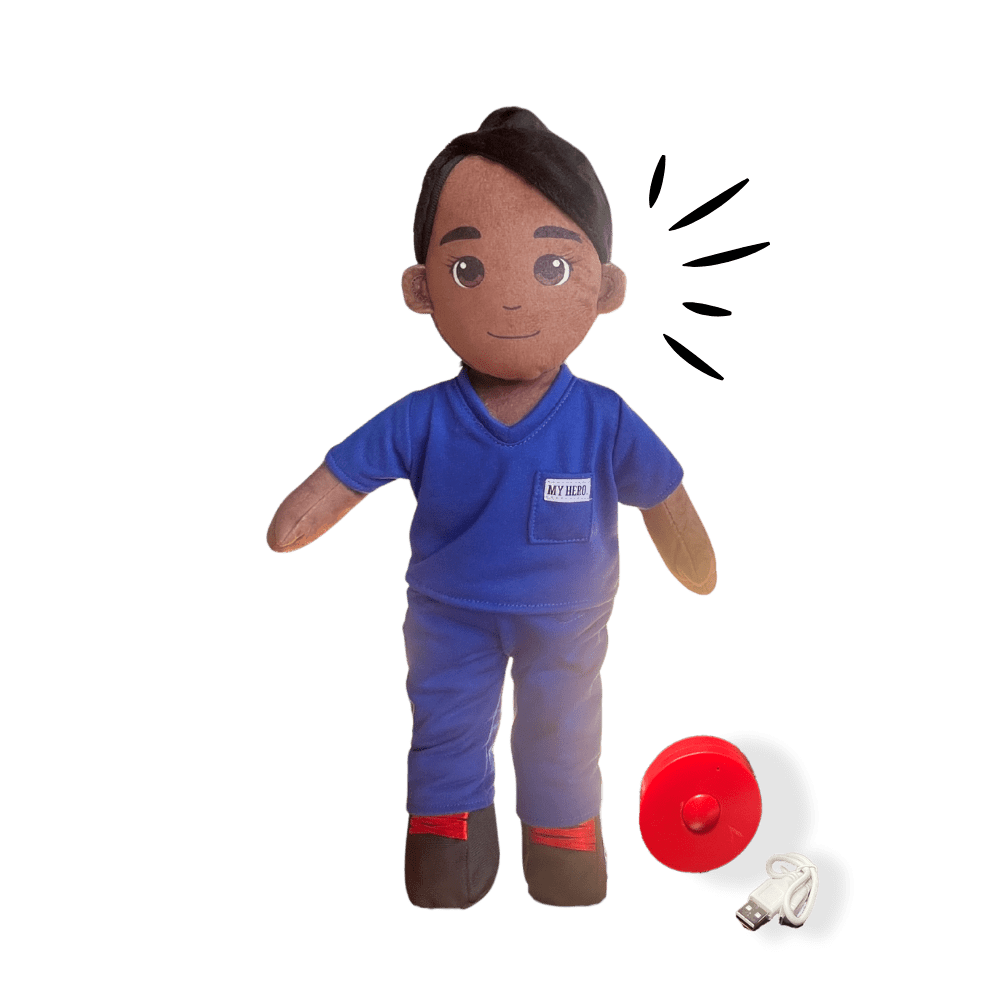Nurse Doll | Doctor Doll | EMT Doll | Medical Hero Doll | Plush Doll in Scrubs | Stuffed Animal in Uniform | Doctor Stuffed Animal | Nurse Plush Toy | Medical Teddy Bear | Healthcare Worker Doll - MY HERO