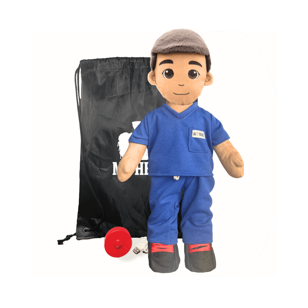 Nurse Doll | Doctor Doll | EMT Doll | Medical Hero Doll | Plush Doll in Scrubs | Stuffed Animal in Uniform | Doctor Stuffed Animal | Nurse Plush Toy | Medical Teddy Bear | Healthcare Worker Doll - MY HERO