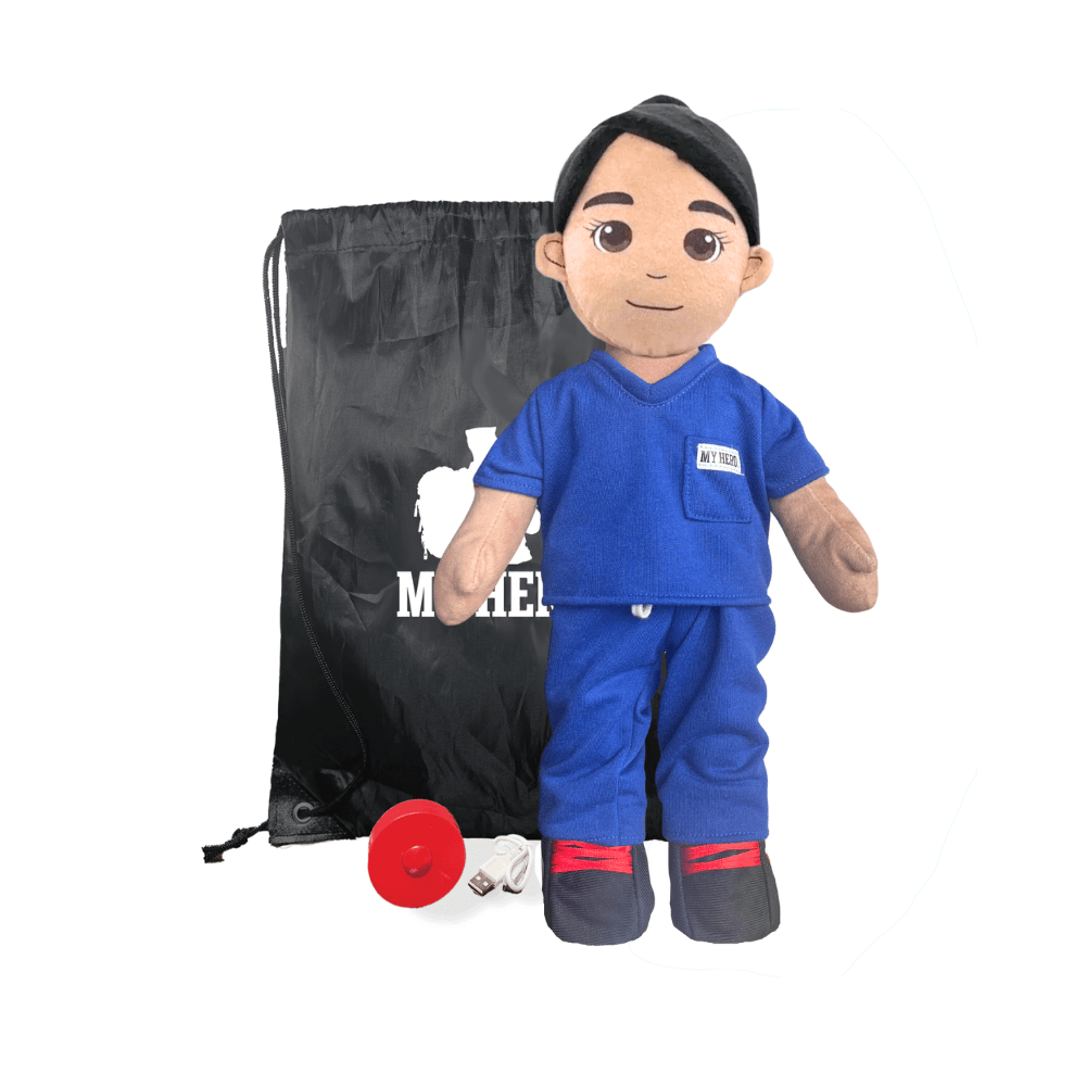 Nurse Doll | Doctor Doll | EMT Doll | Medical Hero Doll | Plush Doll in Scrubs | Stuffed Animal in Uniform | Doctor Stuffed Animal | Nurse Plush Toy | Medical Teddy Bear | Healthcare Worker Doll - MY HERO