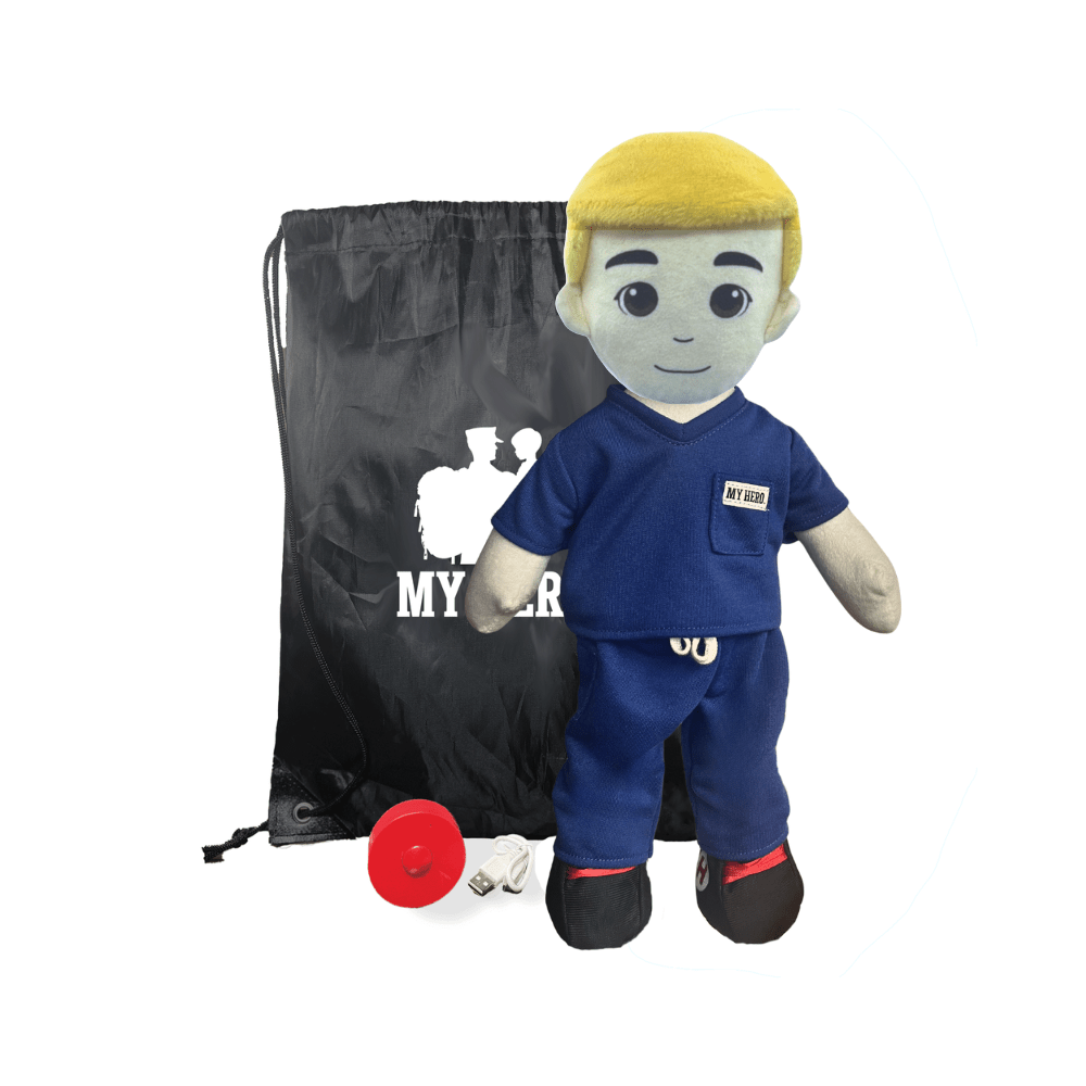 Nurse Doll | Doctor Doll | EMT Doll | Medical Hero Doll | Plush Doll in Scrubs | Stuffed Animal in Uniform | Doctor Stuffed Animal | Nurse Plush Toy | Medical Teddy Bear | Healthcare Worker Doll - MY HERO